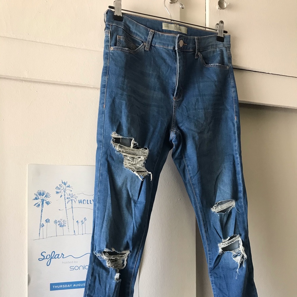 Topshop Leigh High Waist Skinny Jeans